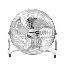 16" 40cm 3 Speed 55W Metal Chrome Floor Fan