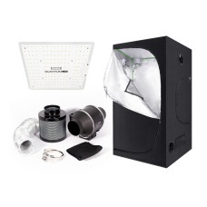 Grow Tent Kit (120x120x200mm) with 6″ Fan/Filter & EQ1000 LED