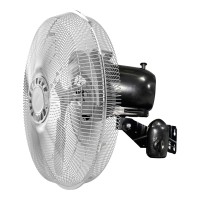 Oscillating Metal Wall Fan 46cm (18") - ...