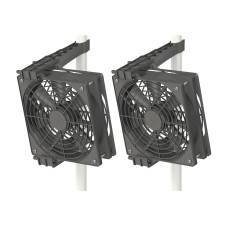 Secret Jardin Monkey Fan 2x120mm - 24V (Pole Mounting) Twin Pack