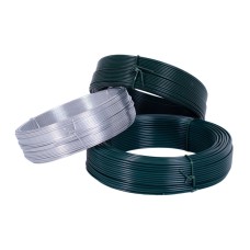 Silver Un-Coated Garden Wire 1.4mm (50m Roll)